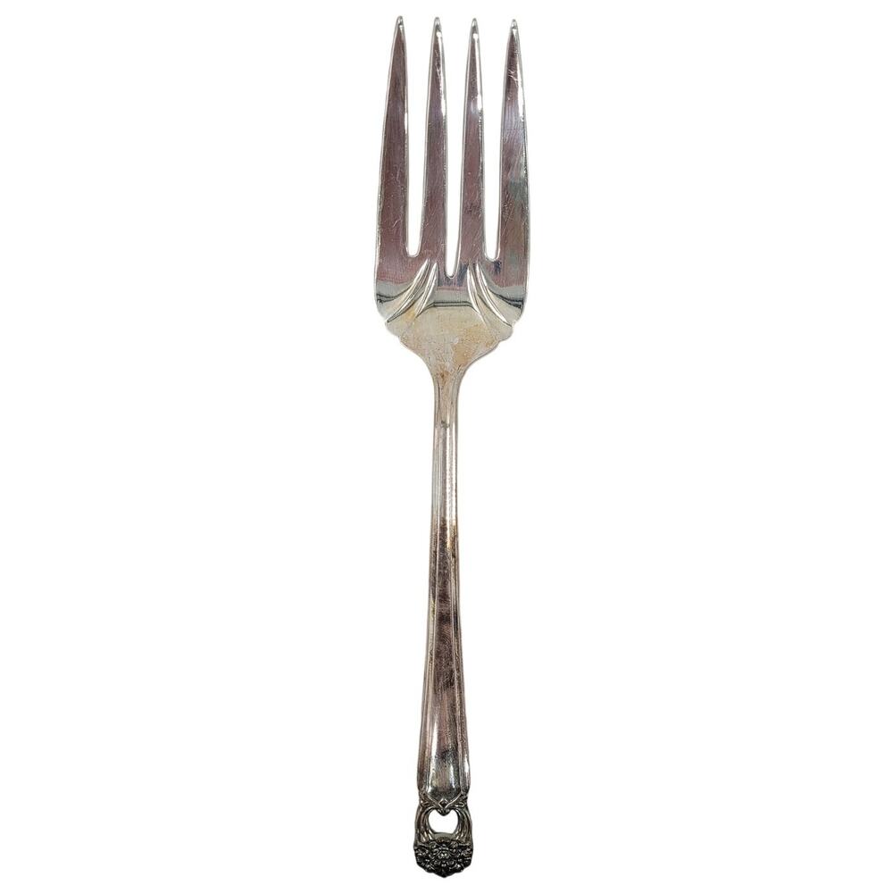 Rogers Brothers Silver Plate Eternally‎ Yours Coquette Serving Fork